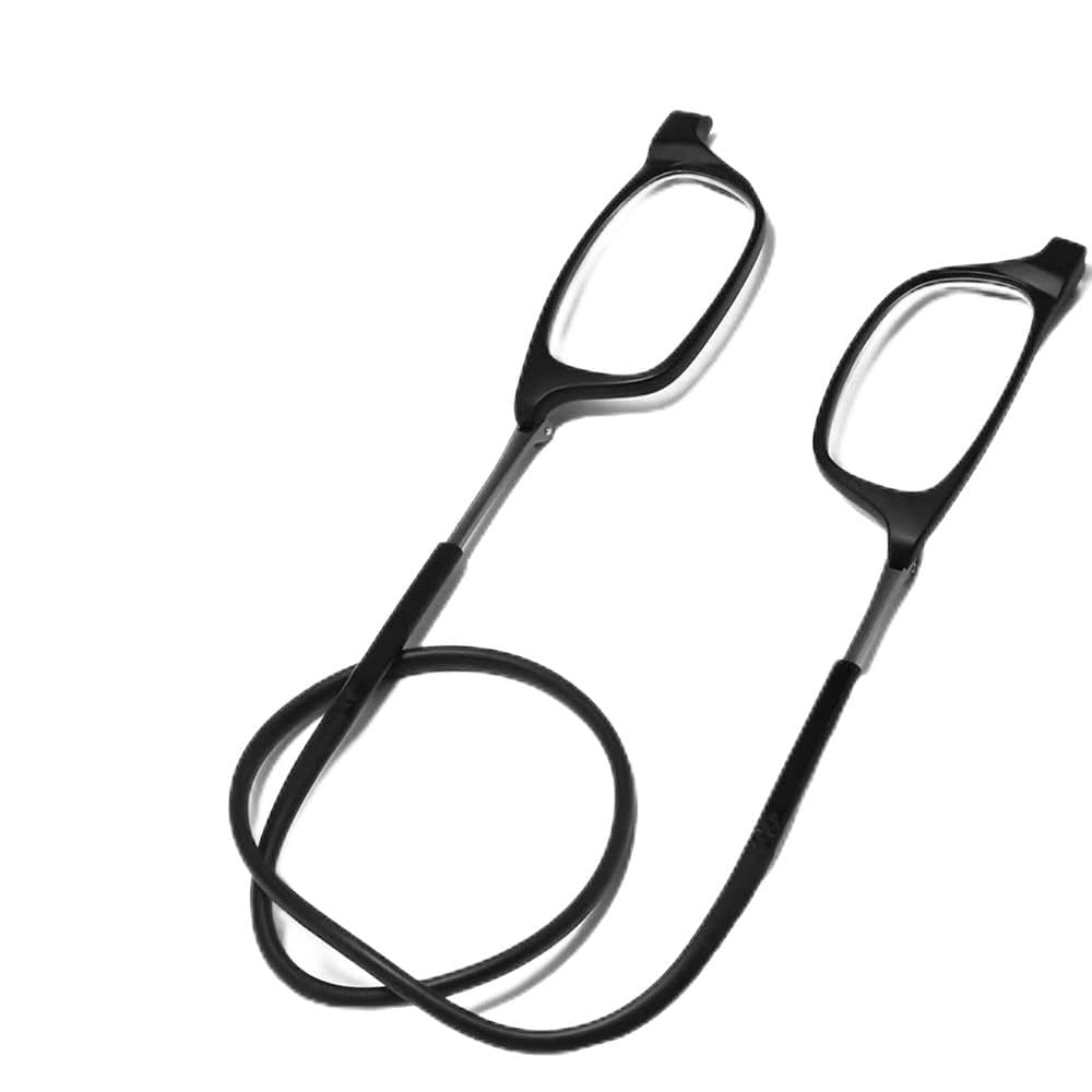 BLUEZY Imán Gafas De Lectura Colgante Cuello, Gafas De Presbicia para Hombre Y Mujer, Gafas de lectura con imán plegables ligeras Gafas de Lectura Presbicia