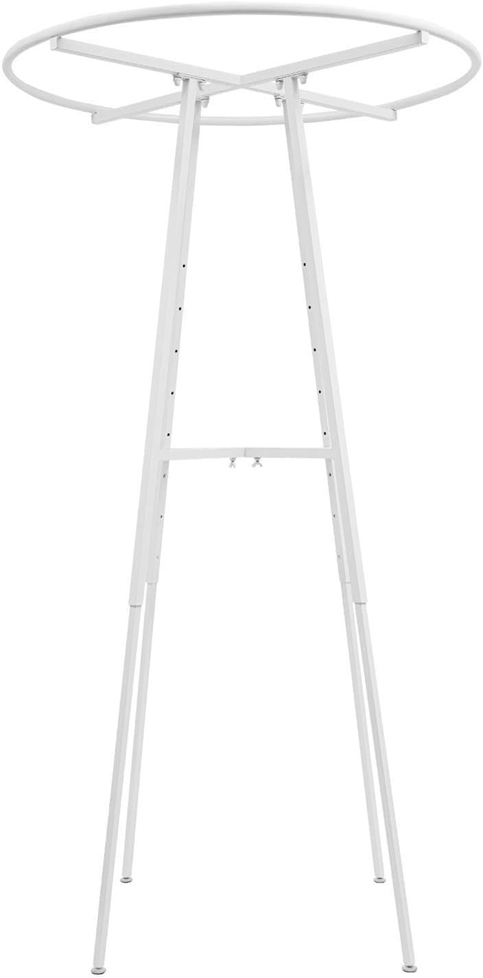 360° 4-6ft Round Clothing Rack Display Floor Standing Steel Rustproof Garment Hanger Organizer For Bedroom Retail Store Boutique Laundromat Studio Home Entryway Coat Stand