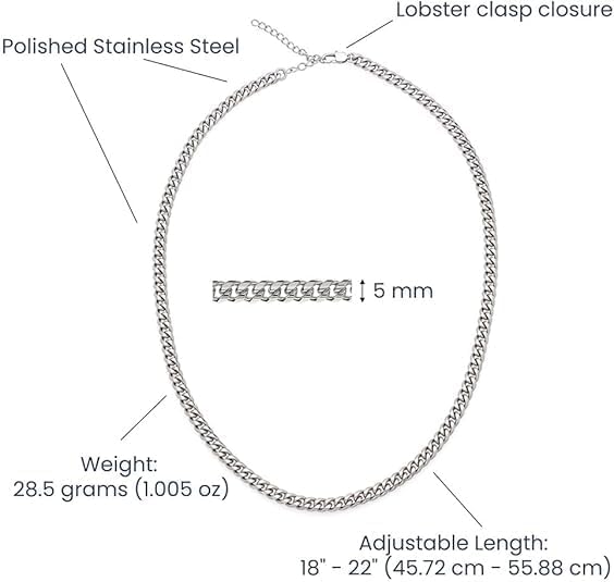 To My Son Necklace – Stainless Steel Cuban Chain, Polished Link Jewelry, Inspirational Gift for Son from Dad Mom. - Image 5