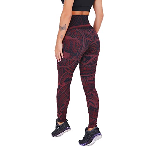 Kit com 3 Leggings Mescla Sublimadas Cintura Alta Suplex (GG, Maori/Spider/Lua)