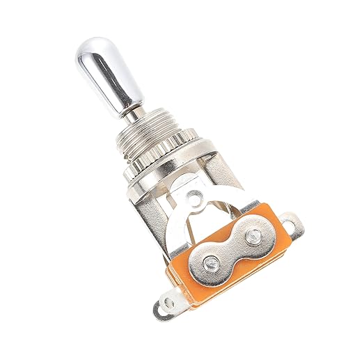 HIAKDOFT メタル製ウェイギター拾音器セレクター トグルスイッチ 耐久性高く滑らかな表面 エレキギター用簡単アクセサリー