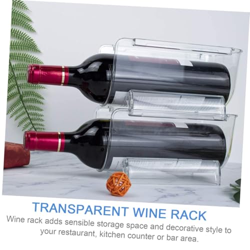 Soporte para botellas de vino acrílico transparente miniatura 3