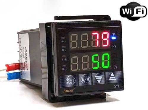 WiFi PID Temperature Control Controller, SSR, W/ Dual Alarm, 1/16 DIN Size, AW-SYL-2352