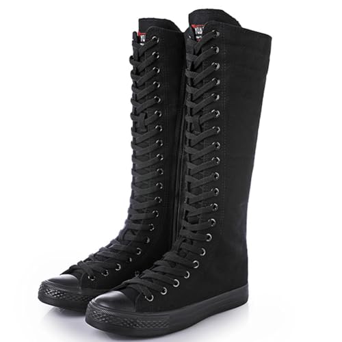 [FANGLI] Xj[J[u[c fB[X O _Xu[c ҂ݏグ Ou[c TChWbv RXvC   hiphop FL484 (ubN, 23.5 cm)