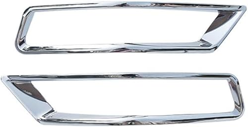 MadLoN Funda para lámpara antiniebla para Nissan X-Trail 2017-2021, cubierta de lámpara antiniebla cromada delantera y trasera, cubierta de rejilla