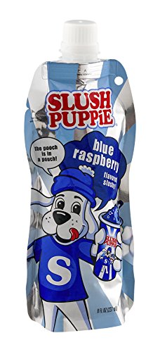Slush Puppy Slush, Freezer Slushes, 8oz Packet (Pack of 6) (Choose Flavors) (Blue Raspberry)