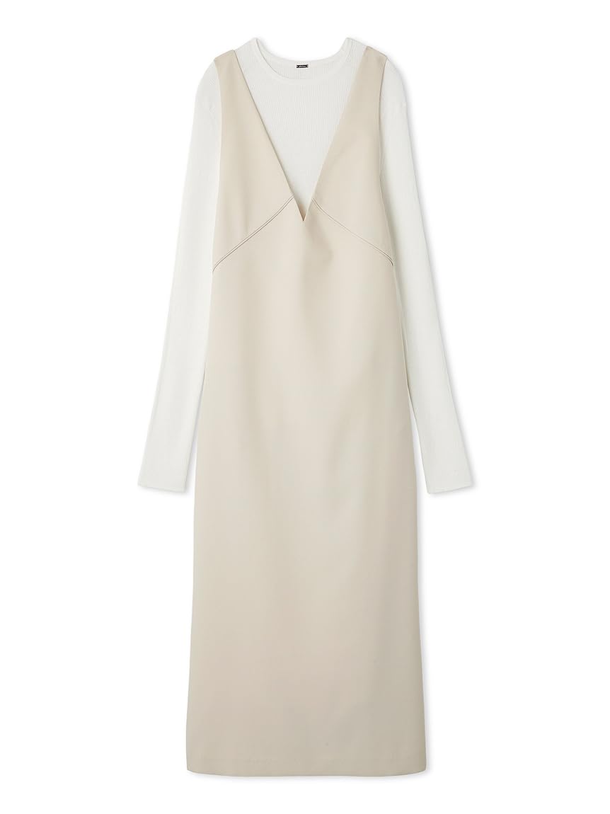 Amazon.co.jp: [ミラオーウェン] クルーネックニット×Aラインキャミ