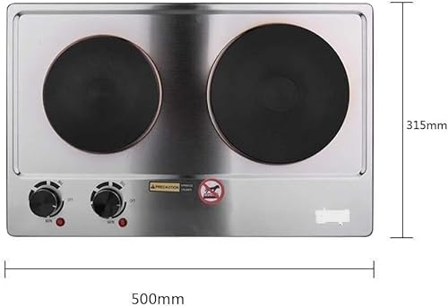 Double Flat Electric Cooker 1000W 1500W Warranty Generic