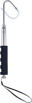 Fishing Gaff Fishing Hook Stainless Steel Strong Sharply Fishing Gaff Hook with Protections Cover Telescopic Fishing Gaff