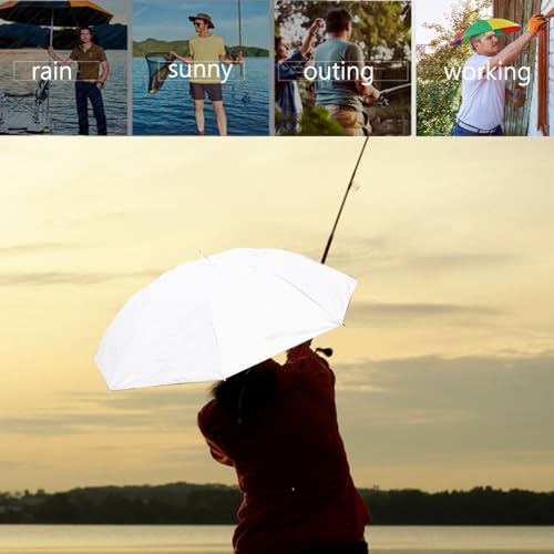 Generic USYLD-15-16 Umbrella Hat For Adult, 36.2 Inch Diameter Fishing Umbrella Hat Folding Adjustable Sun Rain Cap thumb #7