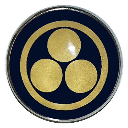 家紋 ピンバッジ 丸に三つ星 家紋 ピンバッチ