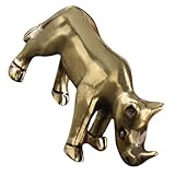 Décoration de table rhinocéros d'intérieur : une fabrication exceptionnelle garantit des détails délicats, à la fois pratique et élégante. statue en laiton vintage