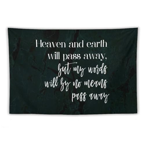 Tapiz decorativo grande con refranes espirituales para renovar el dormitorio