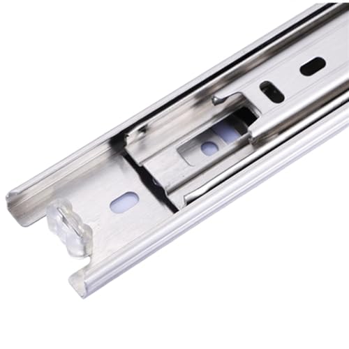 Glissières de tiroir acier inoxydable robustes triple section - 4