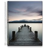 Tools4Wisdom 2026 Planner 2026 Calendar - 15 Months Starting Oct '25-8.5x11 Inch Hardcover - Daily Weekly Monthly - O5D6 - Blue Pier