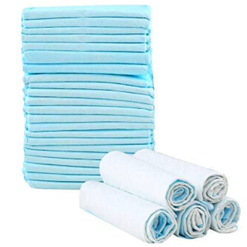 DZL-empapadores Desechables - Empapadores Super-absorbentes, Almohadillas para la incontinencia(L 60X60CM 40PCS, Blanco)