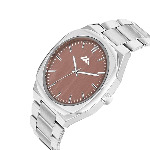 Image of PAPIO Analog Classic Silver Color Stainless Steel Band Watch for Mens and Boys