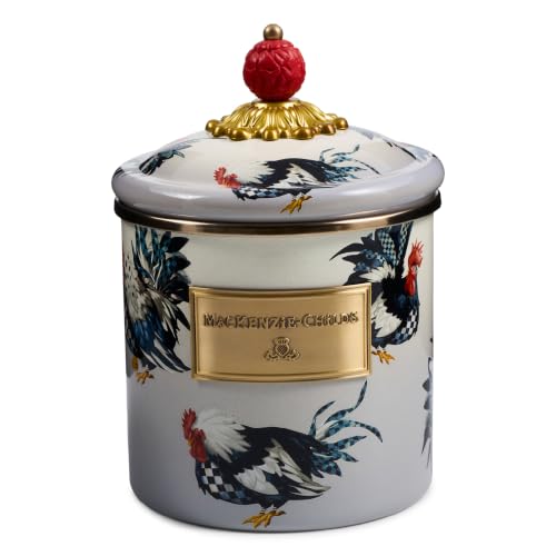 MACKENZIE-CHILDS Enamel Canister, Small, Henhouse