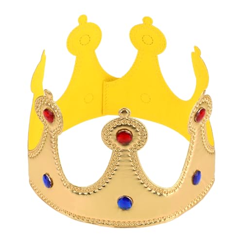 Prince Golden King Crown Birthday Hat Dress-Up Set Party Accessory Supplies Headwear Photo Props