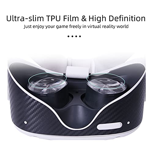 CUCUDAI Conjunto de 4 peças/película protetora de lente VR antirriscos para óculos Oculus Quest 2 VR