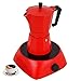 MXBAOHENG Cafetera eléctrica Cafetera espresso 6 tazas (300 ml) Olla eléctrica con estufa eléctrica para el hogar y la oficina (con estufa de cerámica eléctrica)