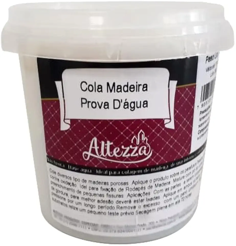 Cola Madeira à Prova D'água Atóxica 450g Altezza Marchetaria Especial Luthieria Marcenaria