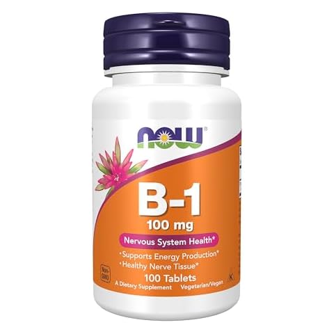NOW Supplements, Vitamin B-1 100 mg, 100 Tablets Cover