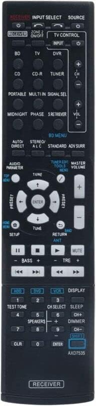 Replacement Remote Control Replace for TV/Audio/Projector for Pioneer AV Receiver VSX-519V VSX-519V-K VSX-519V-S