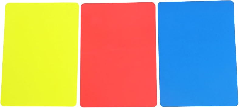 Soccer Referee Cards 3-Pieces High-Visibility Professional Judge Tool