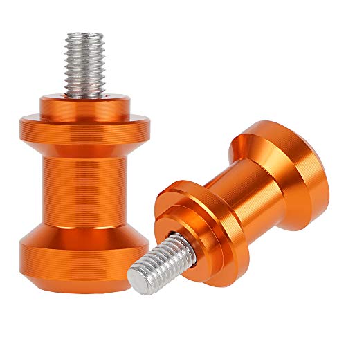 NICECNC Orange M10 XP1.5 Swingarm Spools Sliders Stand Holders Compatible with KTM 690 SMC R/ENDURO R 2019-2022,790 890 Duke/Adventure/R 2018-2022,250/390 Duke 2018-2022,690 Duke/SMC 2008-2018