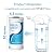 AQUA CREST FXHTC Whole House Water Filter, Well Water Filter Replacement for GE® FXHTC, GXWH40L, American Plumber W10-PR, Culligan® RFC-BBSA, W10-BC, Carbon Filters, 5 Micron, Pack of 4