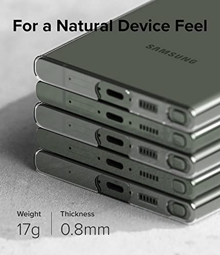 Image of Ringke Slim Compatible with Samsung Galaxy S23 Ultra 5G Case Cover Transprarent Hard 0.7mm Super Slim Thin Skin Polycarbonate Samsung S23 Ultra Back Cover - Clear