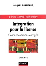 Download Intégration pour la licence : Cours et exercices corrigés PDF