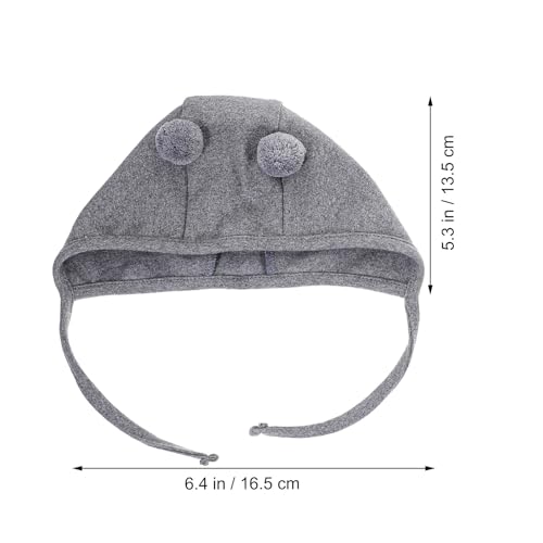 Gorros de recién nacido de dos piezas con diseño de orejas de algodón 2