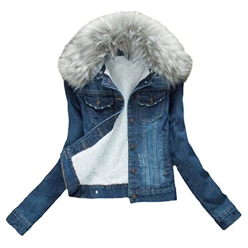 Veste en jean tendance pour fille manteau en coton cachemire chaud