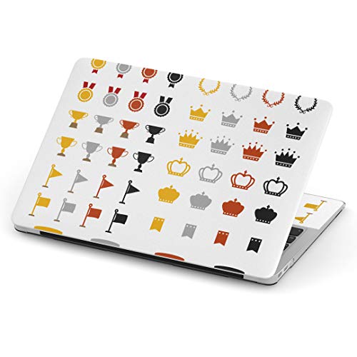 MacBook Air 13inch A1466 / A1369 専用スキンシール 2010~2017モデルまで対応 マックブック エア Mac Air 13インチ ノートブック フィルム ステッカー アクセサリー 保護 009591 王冠 金 銀 銅