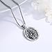 Adnix St Jude Necklace 925 Sterling Silver Saint Jude Necklace Saint of Lost Causes Saint Jude Thaddeus Protection Patron Saint Jewelry for Men