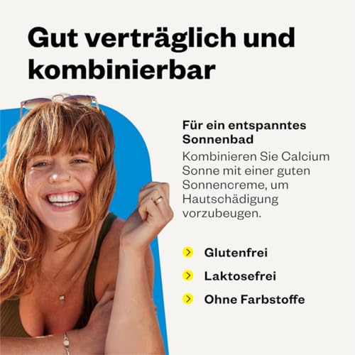 Avitale Calcium Sonne 500 Direkt - Zur Vorbereitung Ihrer Haut auf die Sonne mit 500 mg Calcium und 6 mg Beta-Carotin plus Vitamin C, D3 und E, 150 g