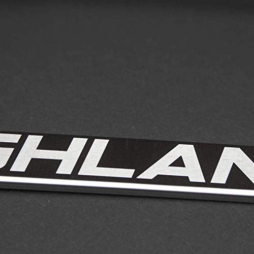 100% Stainless Steel License Plate Frame For Highlander With Real Laser Engraving On Chrome Mirror Finished Surface #TOP3