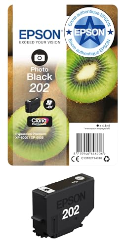 Epson Kiwi Singlepack Photo Black 202 Claria Premium Ink
