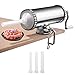 RELAX4LIFE 3 L Horizontaler Wurstfüller manuell, Wurstmaschine aus Edelstahl, inkl. 3 Füllrohre, mit Handkurbel und Tischklemme, professionelle Wurstfüllrohre für Hausgemachte, Silber