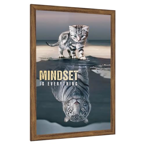 20x40 Frame Rustic Brown, Distressed 40x20 Picture...