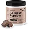 Perfect Keto Collagen Peptides Protein Powder with MCT Oil, Hydrolyzed Collagen, Type I & III Supplement, Gluten Free, Grass Fed, Low Carb, Keto Coffee Creamer, Collagen for Women & Men, Chocolate