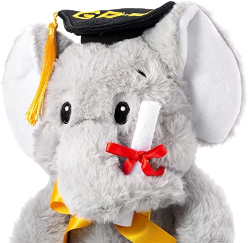 Gsuiver Graduation Gift For Kids Graduation Bear Stuffed Animal Plush Toy (Elephant) #TOP3