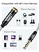 [2-Pack]3.5mm Headphone Extension Cable 1.8M,CableCreation 6 Feet 3.5mm Male to Female Stereo Audio Extension Cable with Gold Plated Connector,Black and White