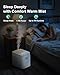 Mifasol Stainless Steel Humidifier, 3.3L/0.87Gal Steam Humidifier Large Room up to 800 sq ft, Easy to Clean Warm Mist Humidifiers for Bedroom Baby Nursery Home Office, White