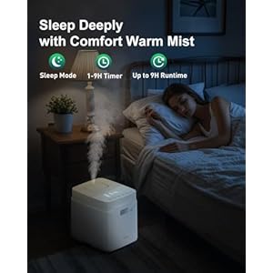 Stainless Steel Humidifier, Warm Mist Humidifier 3.3L/0.87Gal, Easy to Clean Steam Humidifier Large Room for Home 1000 sq ft, Healthy Humidifiers for Bedroom Baby Nursery Living Room Office Stainless Steel Humidifier Warm Mist Humidifier 33L087Gal Easy to Clean Steam Humidifier Large Room for Home 1000 sq ft Healthy Humidifiers for Bedroom Baby Nursery Living Room Office