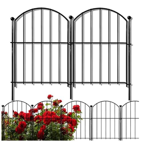 Bordure en fil métallique pour patio et parterres fleuris extérieurs