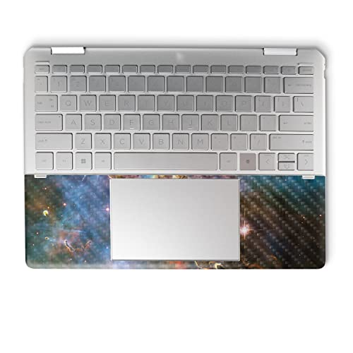 Image of MightySkins Carbon Fiber Skin Compatible with HP Spectre x360 14 inch (2022) Full Wrap Kit - Golden Nebula | Protective, Durable Textured Carbon Fiber Finish | Easy to Apply | Made in The USA