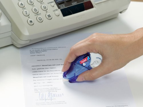 tesa Nachfüllpackung für Korrekturroller 8,4 mm x 14 m eco Logo und recycelte Verpackung 5 Stück